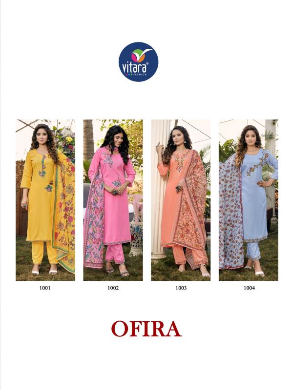 Vitara Ofira Beautiful Kurti With Bottom Dupatta Collection